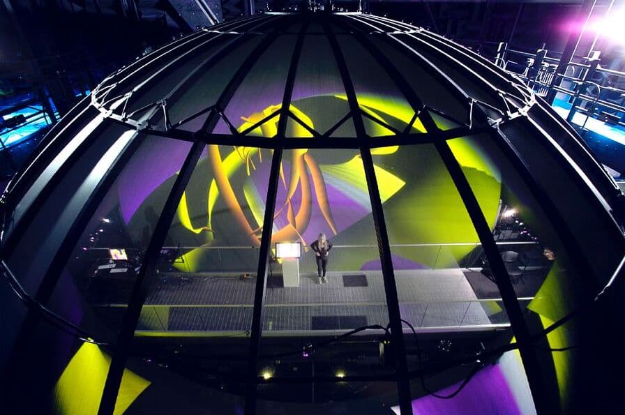 Performance inside the UCSB AlloSphere