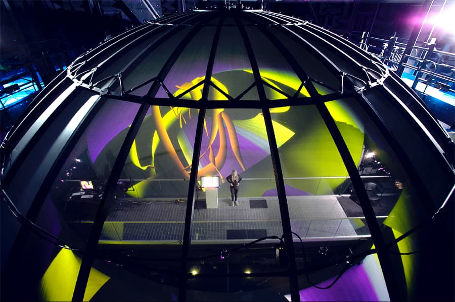 Performance inside the UCSB AlloSphere