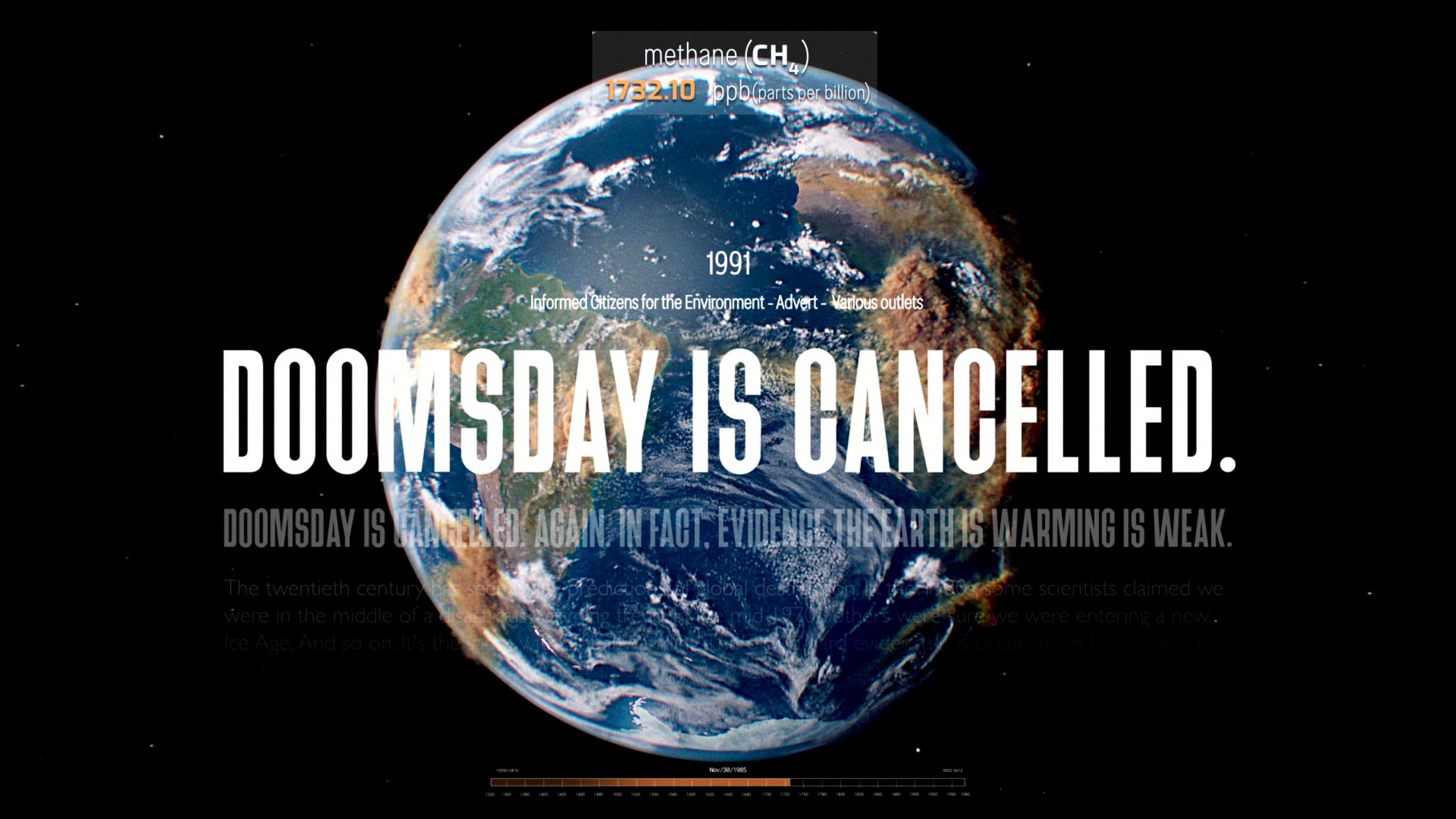 Smoke and Mirrors — Doomsday is Cancelled installation